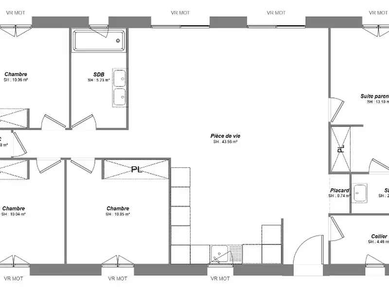 Maison neuve, 101 m² - Azay-le-Rideau (37190)