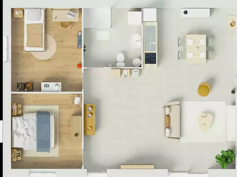 Maison neuve, 72 m² - Frichemesnil (76690)