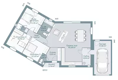 Maison neuve, 100 m²