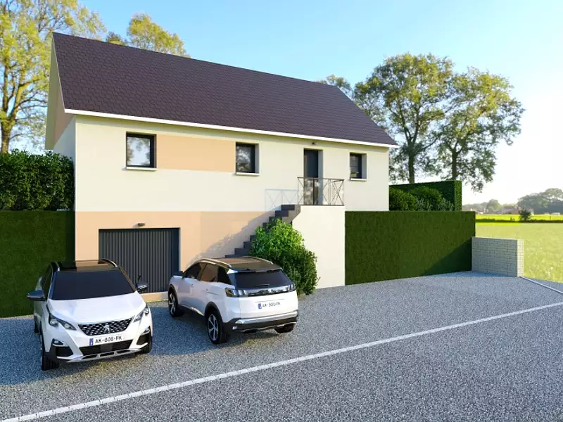 Maison neuve, 74 m² - Lamberville (76730)