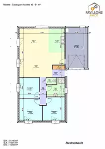 Maison neuve, 91 m²