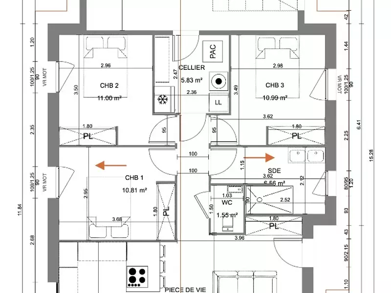 Maison neuve, 87 m² - Revonnas (01250)