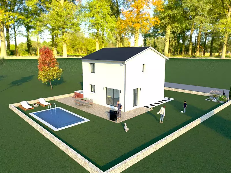 Maison neuve, 94 m² - Saint-Paul-de-Varax (01240)