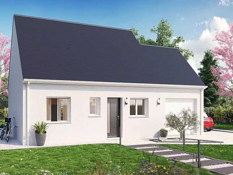 Maison neuve, 64 m² - Hommes (37340)