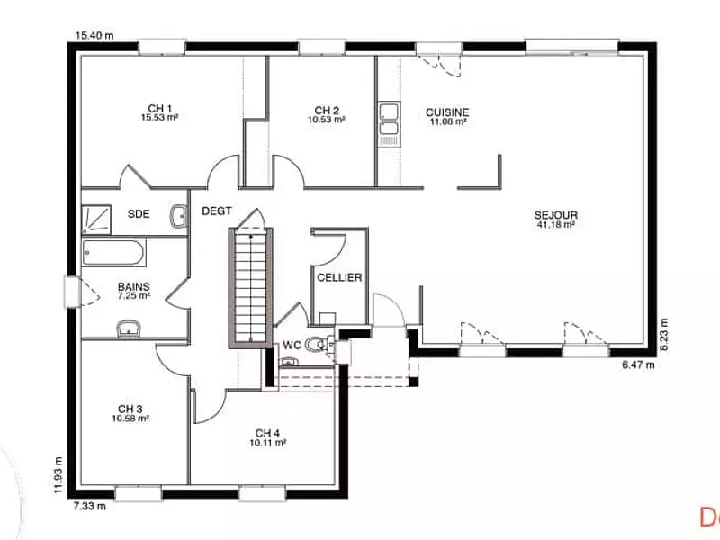 Maison neuve, 131 m² - Egreville (77620)