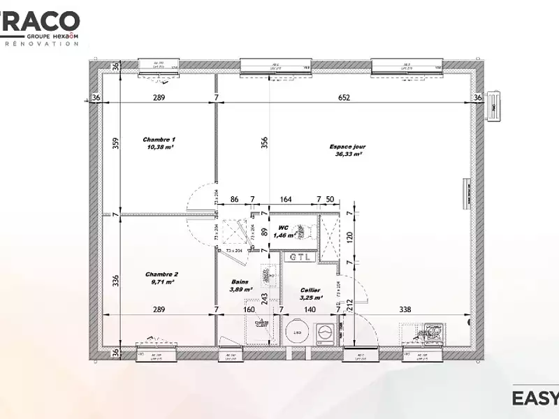 Maison neuve, 65 m² - Gisors (27140)