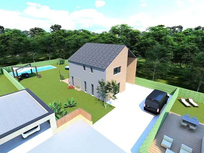 Maison neuve, 89 m² - Saint-Grégoire (35760)