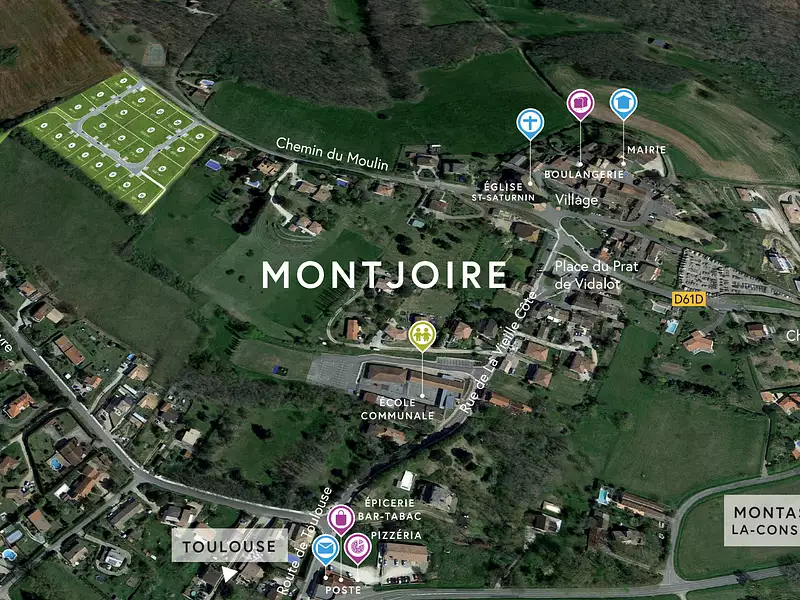 TERRAINS MONTJOIRE – LES HAUTS DE MONTJOIRE - Montjoire (31380)
