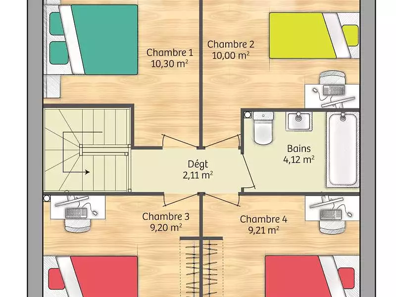 Maison neuve, 91 m² - Ferrières-Saint-Hilaire (27270)