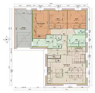 Maison neuve, 107 m²