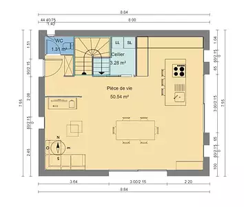 Maison neuve, 90 m²