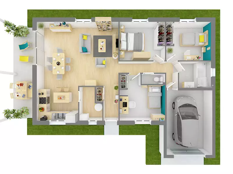 Maison neuve, 90 m² - Champdieu (42600)
