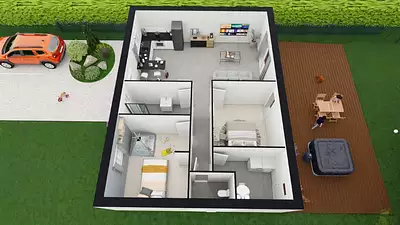 Maison neuve, 60 m²