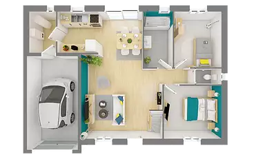 Maison neuve, 68 m²