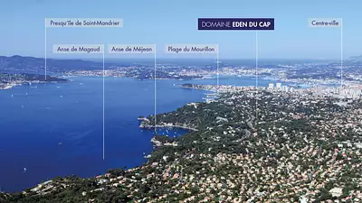 Adresse d'exception à proximité des plages et au cœur du quartier Cap Brun à Toulon