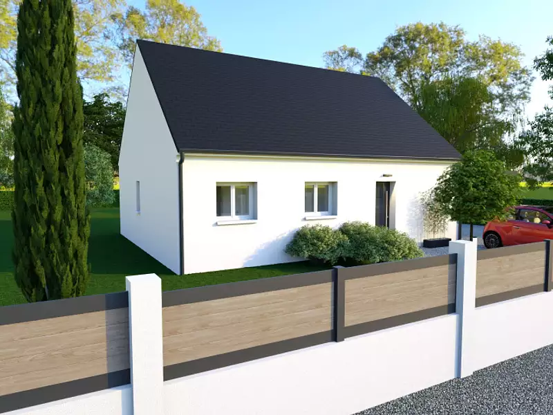 Maison neuve, 80 m² - Sainte-Thorette (18500)