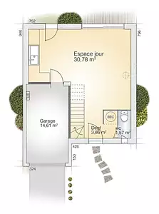 Maison neuve, 83 m²