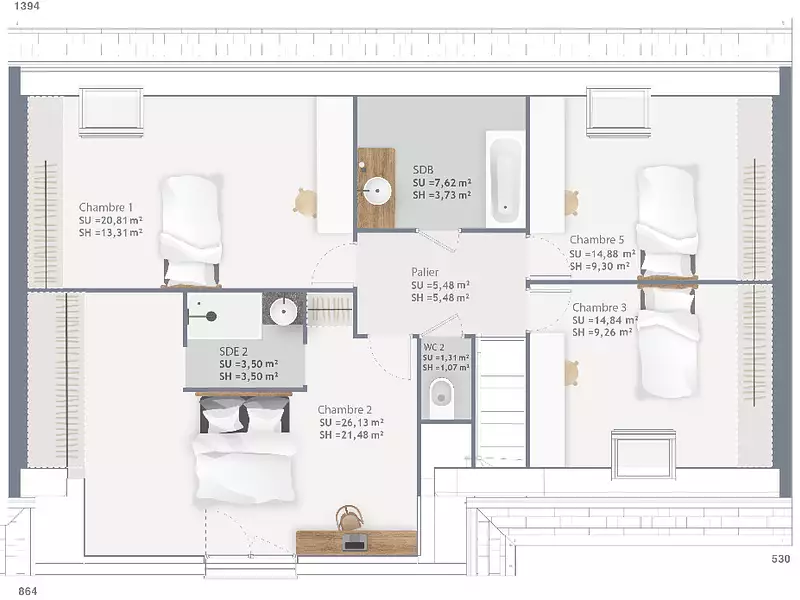 Maison neuve, 150 m² - Auberville (14640)