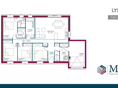Maison neuve, 100 m²