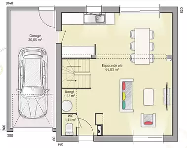 Maison neuve, 91 m²