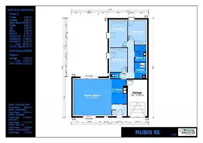 Maison neuve, 95 m²