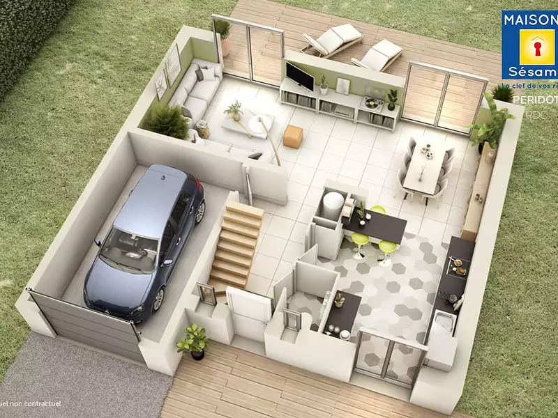 Maison neuve, 98 m² - Ollainville (91340)