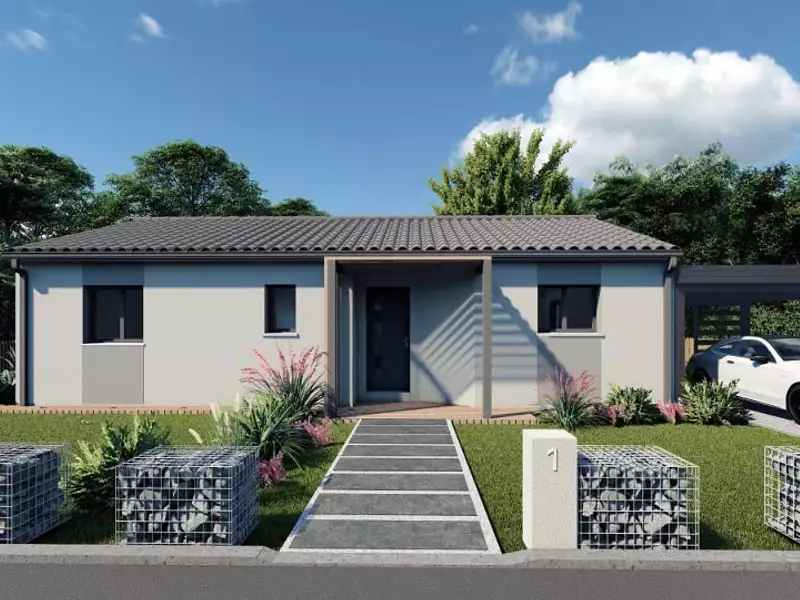 Maison neuve, 90 m² - Belin-Béliet (33830)