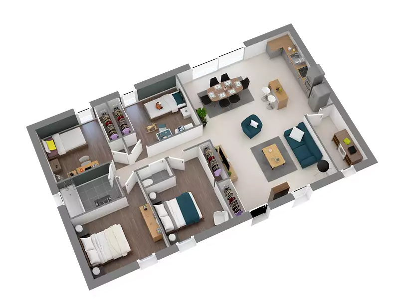 Maison neuve, 100 m² - Val-d'Izé (35450)