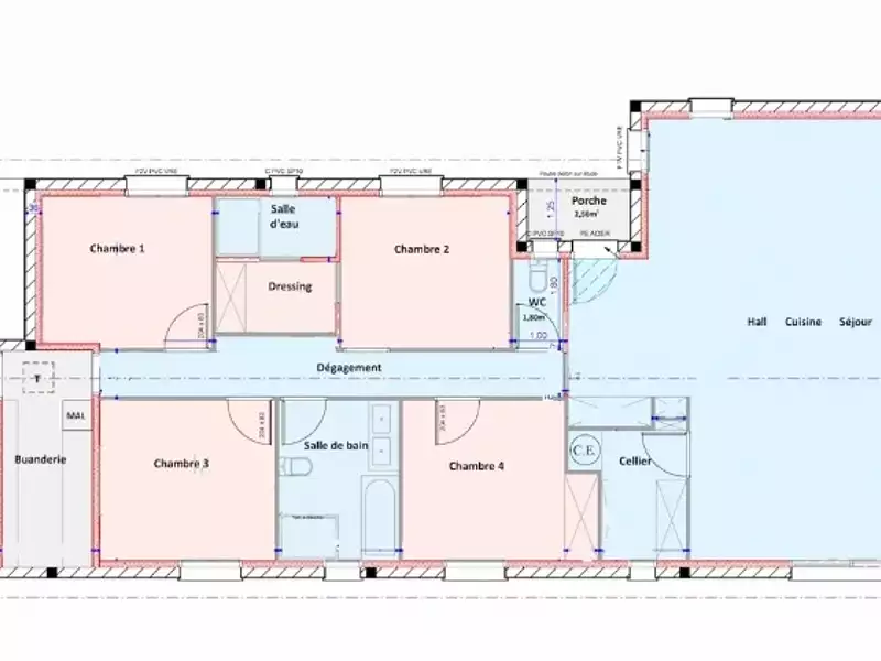 Maison neuve, 116 m² - Marcilloles (38260)