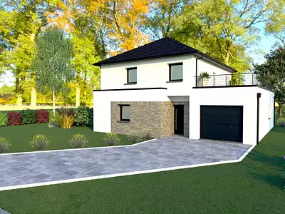 Maison neuve, 160 m² - Wailly (62217)