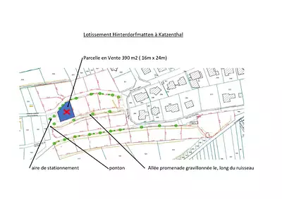 Terrain à bâtir, 390 m²