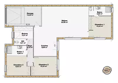 Maison neuve, 94 m²