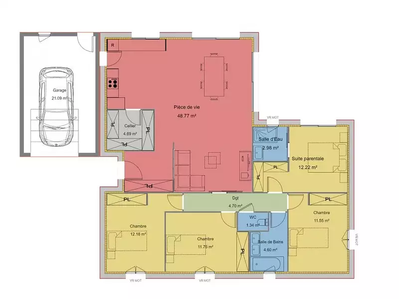 Maison neuve, 114 m² - Eurre (26400)