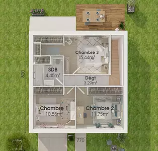 Maison neuve, 82 m²