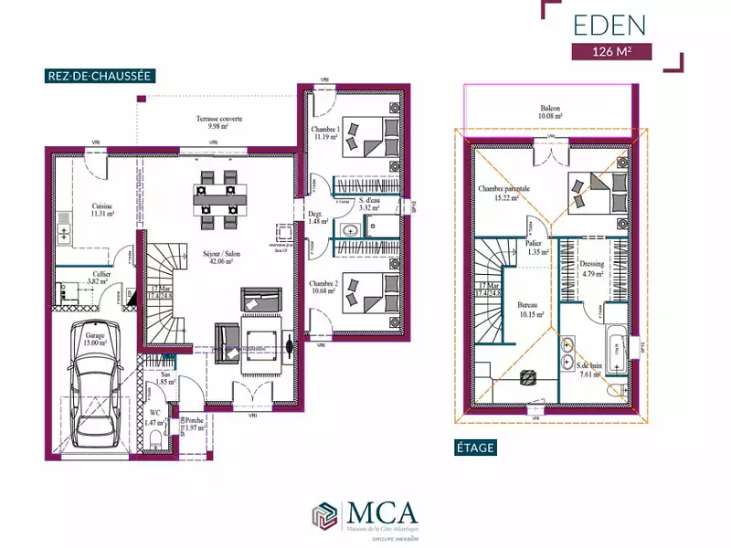 Maison neuve, 115 m² - Atur (24750)