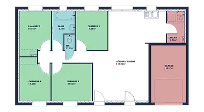 Maison neuve, 91 m²