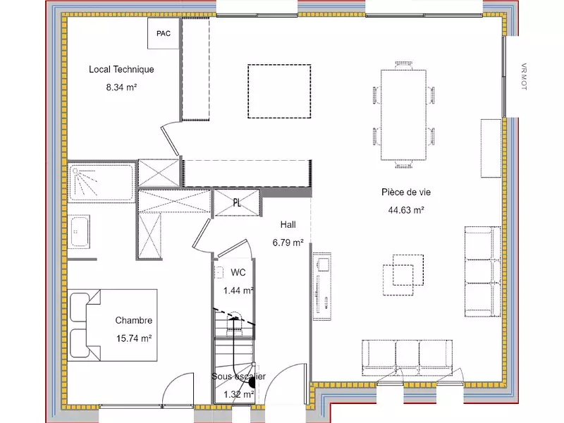 Maison neuve, 120 m² - Saint-Venant (62350)