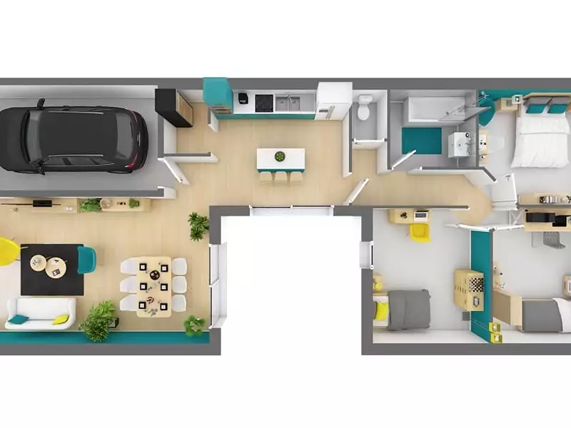 Maison neuve, 95 m² - Saint-Jacques-de-Thouars (79100)
