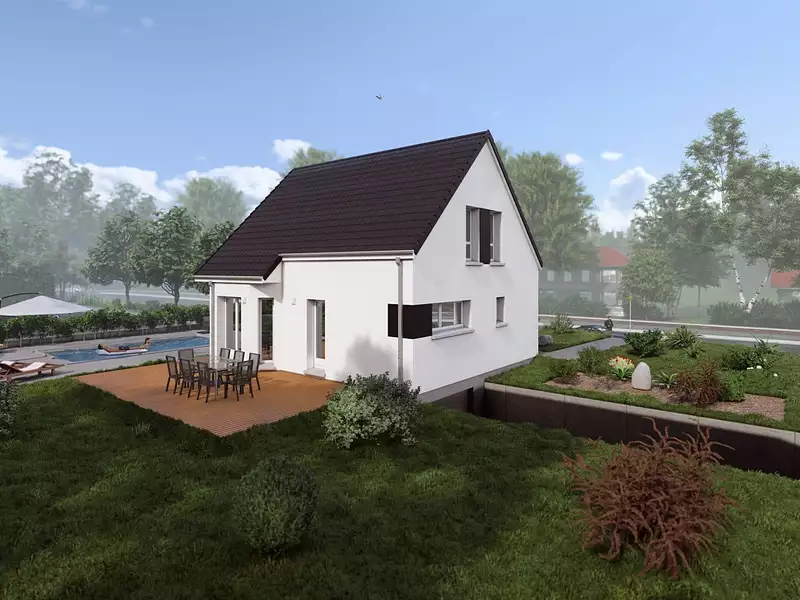Maison neuve, 89 m² - Muespach-le-Haut (68640)