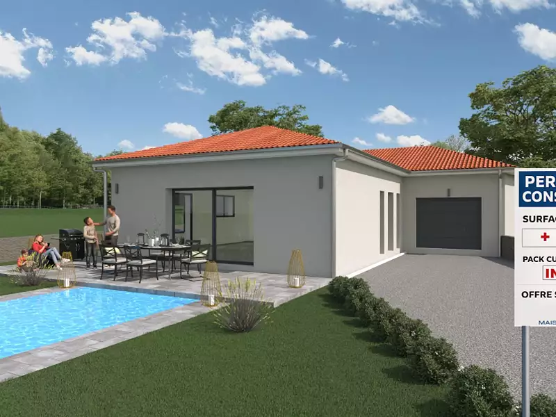 Maison neuve, 119 m² - Bonson (42160)