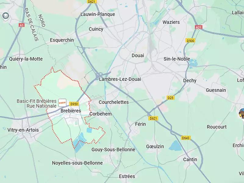 Terrain à bâtir, 416 m² - Brebières (62117)