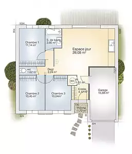 Maison neuve, 73 m²