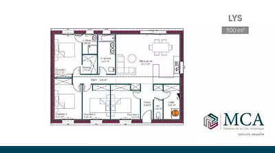 Maison neuve, 100 m²