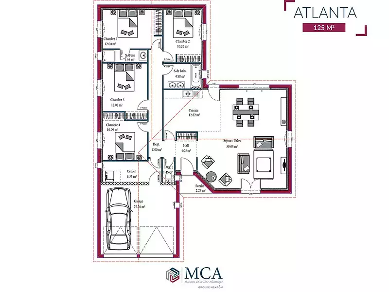 Maison neuve, 100 m² - Atur (24750)