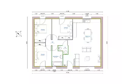 Maison neuve, 82 m²