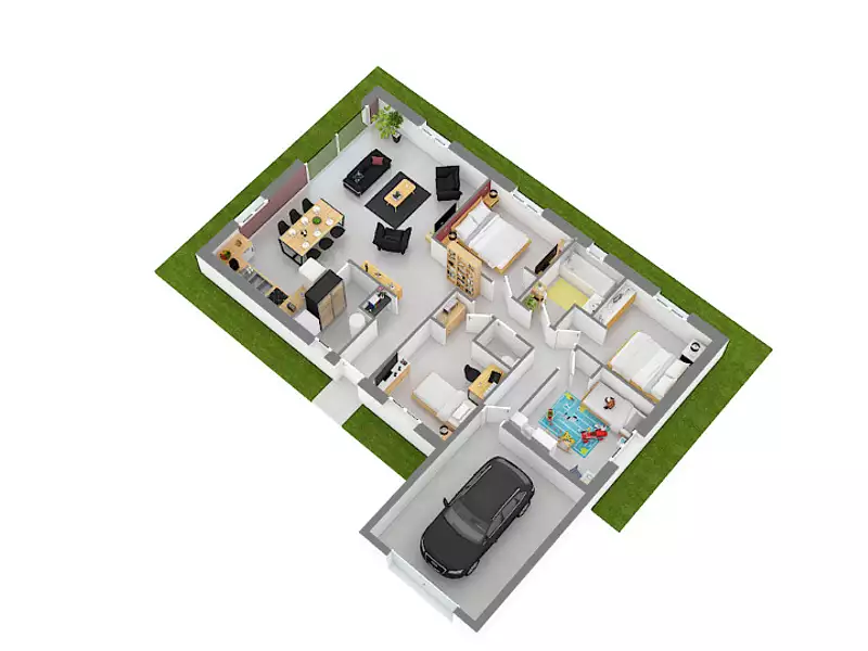 Maison neuve, 100 m² - Champdieu (42600)