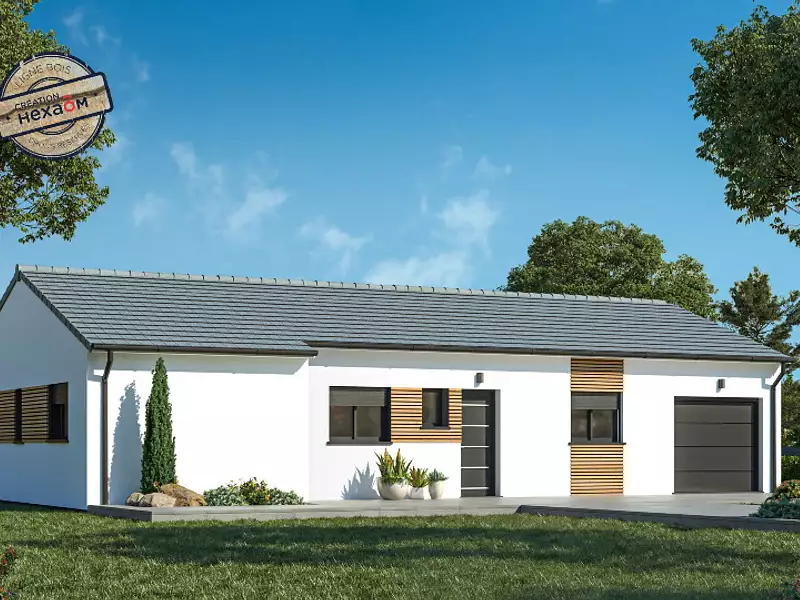 Maison neuve, 104 m² - Campagne-lès-Guines (62340)