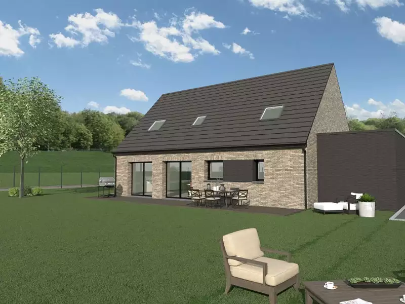 Maison neuve, 145 m² - Mons-en-Pévèle (59246)