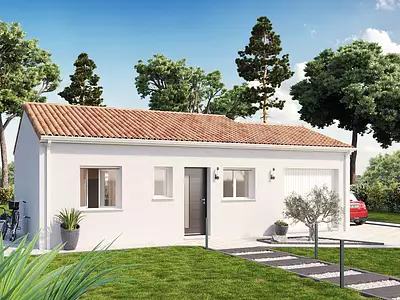 Maison neuve, 64 m² - Landiras (33720)