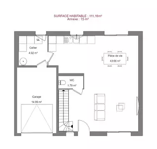 Maison neuve, 111 m²